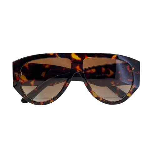 Óculos de sol feminino, modelo aviador em Tartarugado