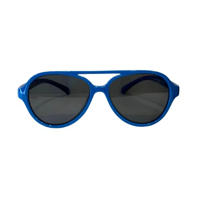Óculos de sol infantil, modelo aviador em Azul