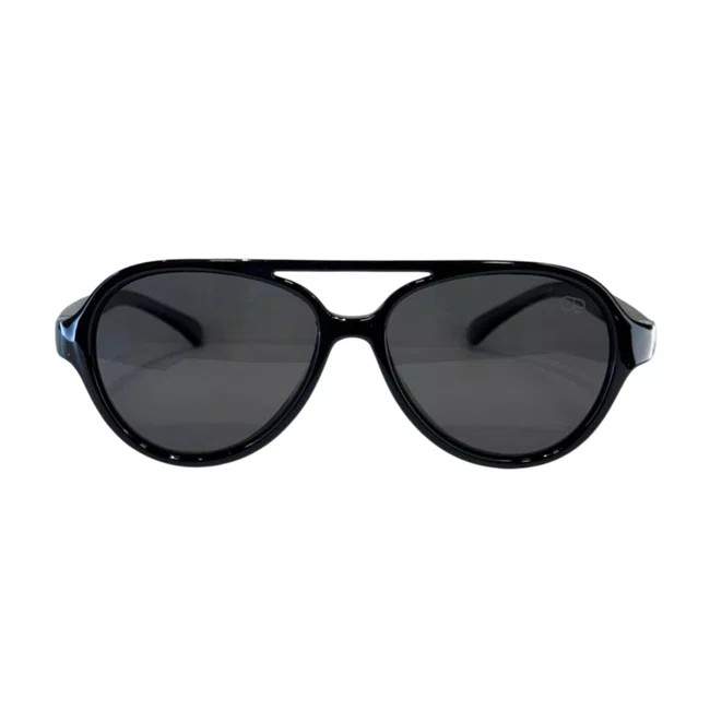 Óculos de sol infantil, modelo aviador em Preto