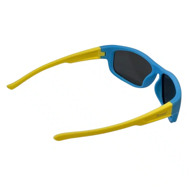 Óculos de sol infantil, modelo esportivo em Azul