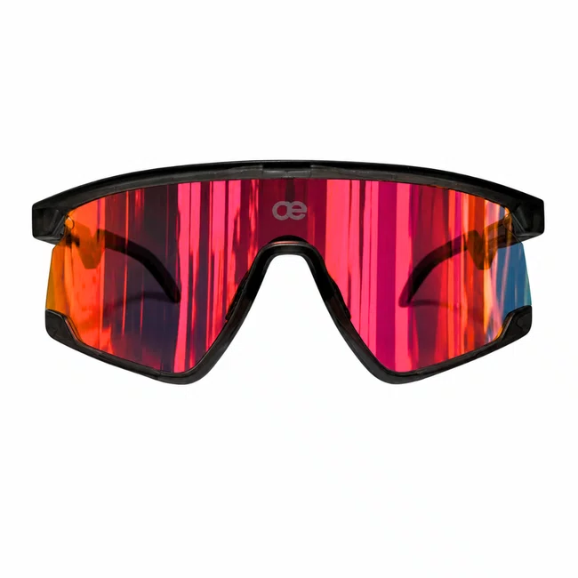 Óculos Esportivo Evolve, Cinza com Lente Laranja Espelhada Fotocromática