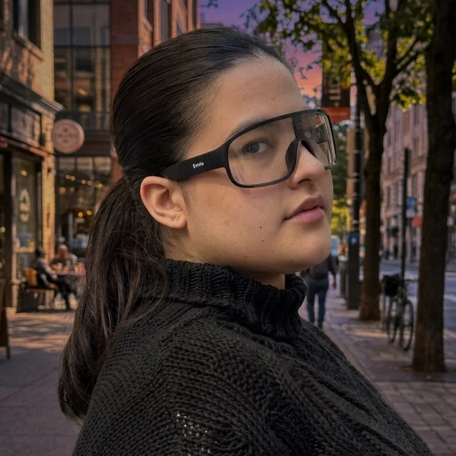 Óculos Esportivo Evolve, Lente Transparente com Escurecimento