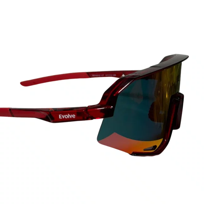 Óculos Esportivo Evolve Vermelho Espelhado