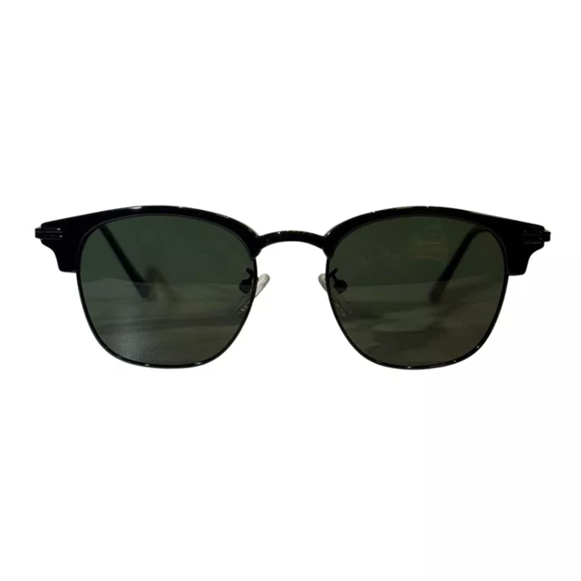 Óculos Solar Evolve Quadrado Browline Preto