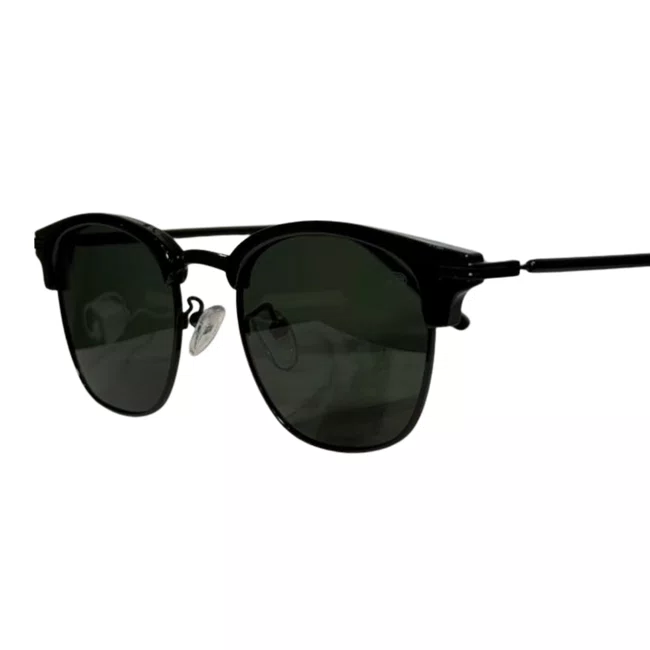 Óculos Solar Evolve Quadrado Browline Preto