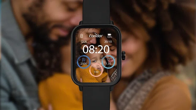 Relógio Smartwatch Condor Preto Digital inteligente