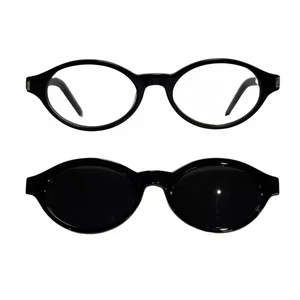 Clip-On Evolve Oval Preto Luxo
