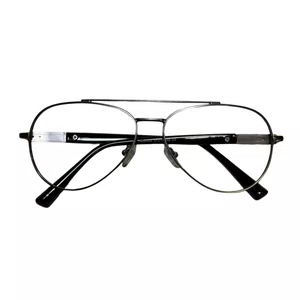 Óculos de grau Evolve, aviador quadrado Metal em Grafite