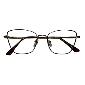 Óculos de grau Evolve, modelo Gatinho Metal em Bordô