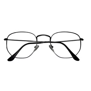 Óculos de grau Evolve, modelo Hexagonal Metal em Grafite