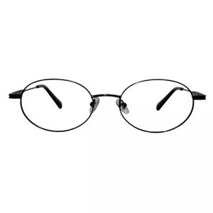 Óculos de grau Evolve, modelo Oval Metal em Preto