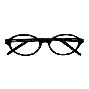 Óculos de grau Evolve, modelo Oval Preto Tendência