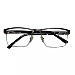 Óculos de grau Evolve, modelo quadrado Metal em Grafite