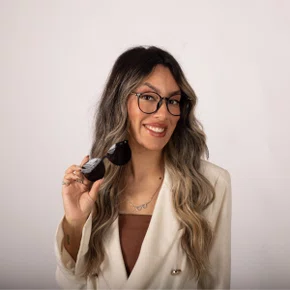 Óculos de Grau Feminino Clip-on Modelo 2 em 1 em  Preto