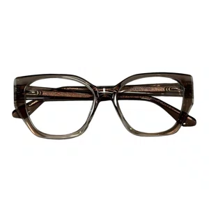 Óculos de grau feminino Evolve, modelo gatinho em Marrom Translúcido