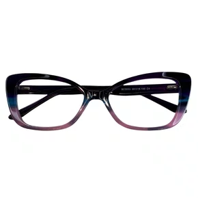 Óculos de grau feminino modelo gatinho com Degradê Colorido