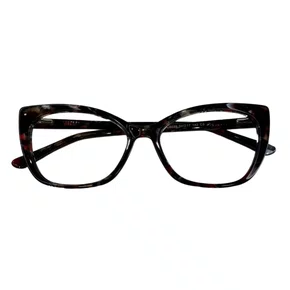 Óculos de grau feminino modelo gatinho com Mesclas Coloridas