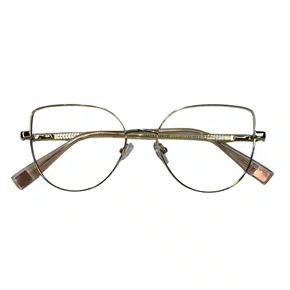 Óculos de grau feminino modelo gatinho em Dourado