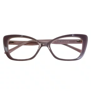 Óculos de grau feminino modelo gatinho em Nude