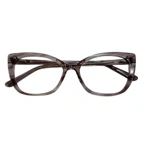 Óculos de grau feminino modelo gatinho em Marrom Translúcido