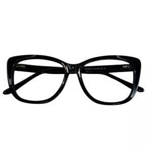 Óculos de grau feminino modelo gatinho em Preto