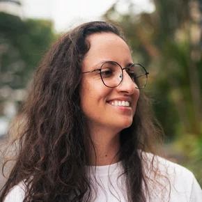 Óculos de grau feminino, modelo redondo metal em Preto