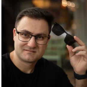 Óculos de grau masculino clip-on, modelo 2 em 1 metal em Preto