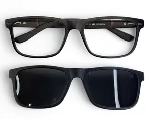 Óculos de Grau Masculino Clip-on Modelo 2 em Preto