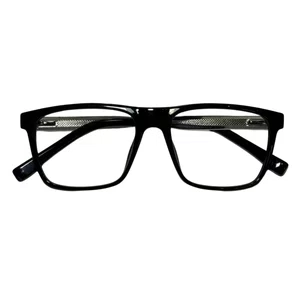 Óculos de grau masculino Evolve, modelo quadrado em Preto