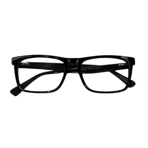Óculos de grau masculino modelo quadrado em Preto e Cinza