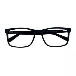 Óculos de grau masculino modelo quadrado em Preto fosco