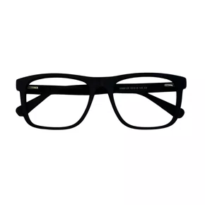 Óculos de grau masculino modelo quadrado em Preto Fosco