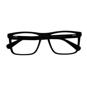 Óculos de grau masculino modelo quadrado em Preto fosco