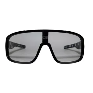 Óculos de sol Evolve, modelo esportivo em Preto com Lente Transparente com Escurecimento
