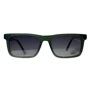 Óculos de sol Evolve, modelo quadrado em Verde Translúcido