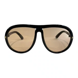 Óculos de sol feminino Evolve, modelo Máscara em Preto com lentes Cosméticas Amarelas