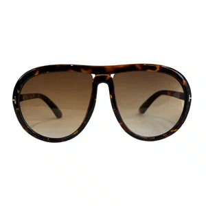 Óculos de sol feminino Evolve, modelo Máscara Tartarugado