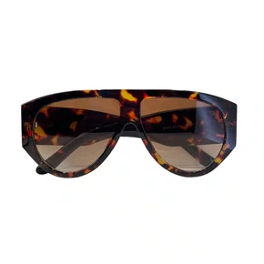 Óculos de sol feminino, modelo aviador em Tartarugado