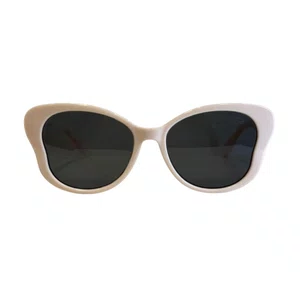 Óculos de sol infantil, modelo gatinho em Bege Rosado