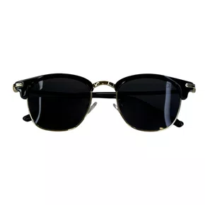 Óculos de sol, modelo retrô em Preto