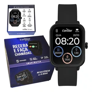 Relógio Smartwatch Condor Preto Digital inteligente