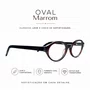 Clip-On Evolve Oval Marrom Luxo