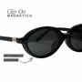 Óculos Clip-On Feminino Oval Evolve Retrô Preto