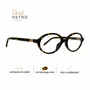 Óculos Clip-On Feminino Oval Evolve Retrô Tartaruga Claro