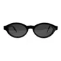 Óculos de Grau 2 em 1 com Clip-On Solar Evolve – Oval Preto Luxo