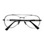 Óculos de grau Evolve, aviador quadrado Metal em Grafite