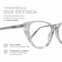 Óculos de Grau Evolve Gatinho Cristal Transparente