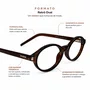 Óculos de grau Evolve, modelo Oval Marrom Tendência