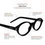 Óculos de grau Evolve, modelo Oval Preto Tendência