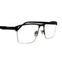 Óculos de grau Evolve, modelo quadrado Metal em Grafite